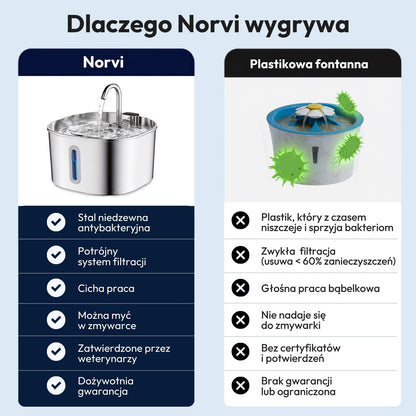Norvi I Fontanna dla kota
